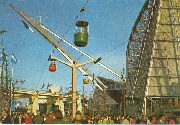 Bruxelles Expo 1958-Le Pavillon de la France:vue de profil-The Pavilion of France:sidelook...  