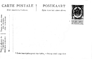 Entier postal belge divisé