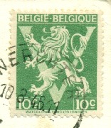 Timbre 10 centimes 18 Déc 1944 (COB 675 ) V de Londres