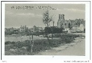 Ruines de Middelkerke-Le village et l Eglise Ruins at Middelkerke-The village and the church