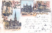 Bruxelles.Manneken-Pis,Maison du Roi,Hôtel de Ville, Laitière bruxelloise 1892