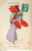 La mode en 1910. Coiffure chantecler