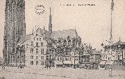 Kiosque - Malines, Grand´ Place - DD. NB - 02-08-1914 - Logo Collection Bertels Brux - N° 6