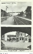 La Roche (Brabant) La Gare et le Café du Pont (carte double)