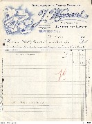 Facture  J. Wynant Rie Draps-Dom 11 Laeken. Facture de cartes postales 1922