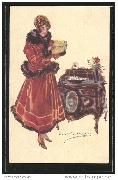 Femme lisant un télégramme