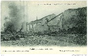Incendie des Tanks à Pétrole. Ruines le lundi 29 Aout 1904