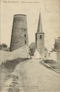 Ville-Pommeroeul. Eglise et vieux moulin