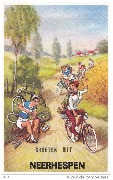 Groeten uit Neerhespen(jeunes à vélo-crevaison)