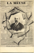 Journal La Meuse. Chevalier Léon de Thier, Fondateur