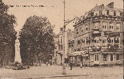 Spa. Le Monument Foch et l'Hôtel du Centre