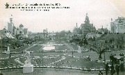 Exposition de Bruxelles 1910 Vue générale des jardins de la ville de Paris,des Pavillons de Monaco,de l'Allemagne et de la Hollande