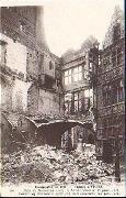 Campagne de 1914. Ruines d'Ypres. Coin de Nieuwerk après le bombardement - Corner of Nieuwerk after the bombardment