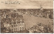 Ypres.Panorama de la Grand Place Yper Overzicht der Groote Plaats Panorama of the Market Place 