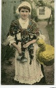 Laitière flamande (jeune fille châle et cruche dorée)