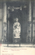 Bruges. La Vierge et l'Enfant (1509), par Michel-Ange à l'Eglise Notre-Dame