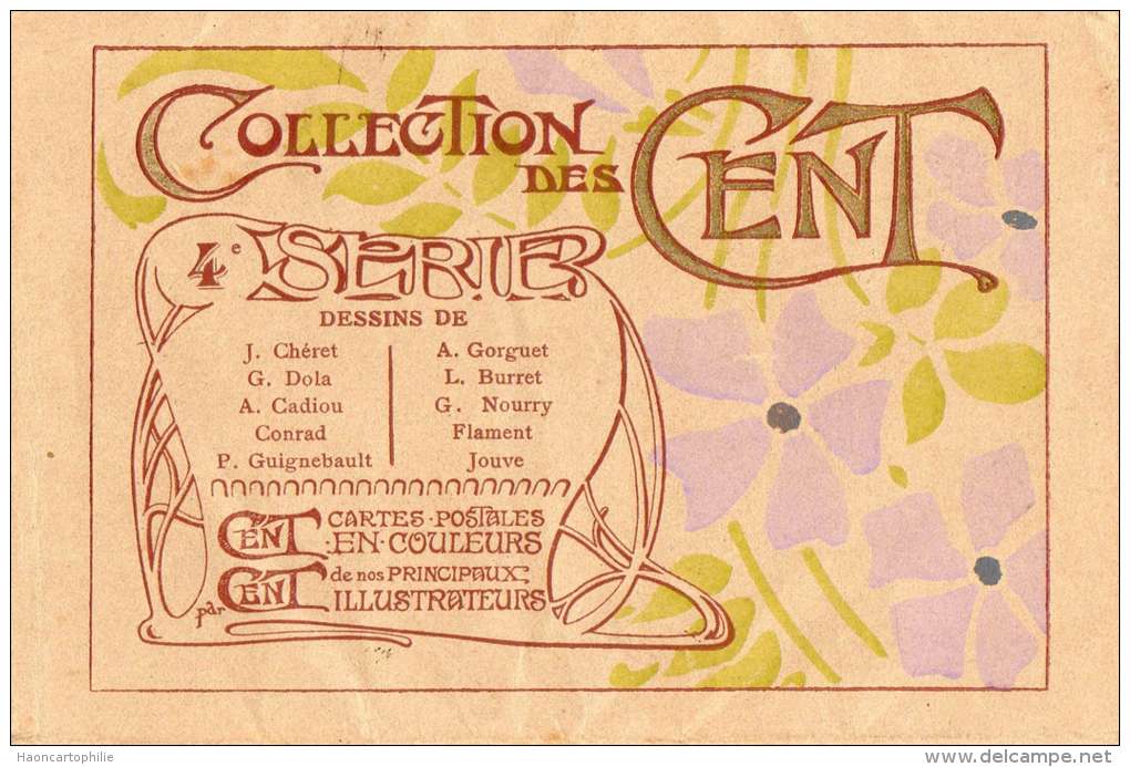 Pochette 4e série, Chéret, Gorguet, Dola, Burret, Cadiou, Nourry, Conrad