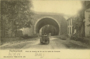 Herbeumont, pont du chemin de fer sur le route de Conques