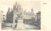 Anvers. Statue Léopold I et Banque Nationale