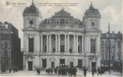 Anvers. L'Opéra Flamand, Façade principale inaugurée le 17 Oct. 1907, Architecte, Van Mechelen