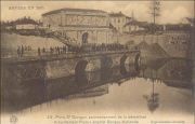 Anvers en 1865, Porte St Georges commencement de la démolition - Actuellement  Place Léopold, Banque Nationale