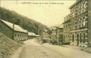 Laroche. Avenue de la gare et l'Hôtel de Liège
