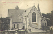Knokke. L'Eglise vue de l'Avenue Lippens