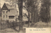 Spa. Avenue Barisart, Promenade des Fontaines