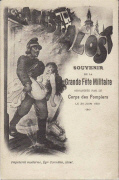 Alost. Souvenir de la grande fête militaire organisée par le corps de pompiers 30 juin 1901