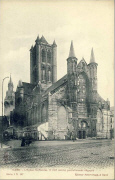 Gand. L'Eglise St. Nicolas II (XIe siècle) partiellement dégagée