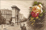 C.Klein & Mex Paris en fleur - Porte Saint-Denis
