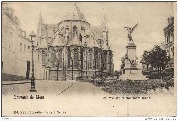Mons. Ste-Waudru et monument Dolez