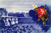 Paris. Pont Neuf et Statue d'Henri IV