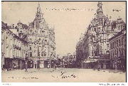 Anvers. La rue Leys, coins, façades monumentales
