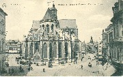 Louvain. Abside de l'Eglise St Pierre et Hôtel des Postes