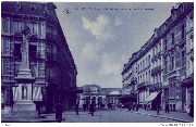 Mons. Rue de la station et monument Houzeau