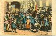 Départ des Volontaires Liégeois conduits par Charles Rogier pour rejoindre Révolutionnaires de Bruxelles le 4 Septembre 1830
