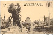 Gand 1913. Le cheval Bayard et les 4 fils Aymond