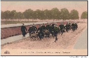 Arm�e belge. Carabiniers en service de campagne. Mitrailleuses
