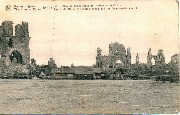 Ruines Ypres 1914-18 Les Halles,la Grand Place et l Eglise St Martin-The Ruins at Ypres The Cloth Halls,the Market place and the Saint-Martin church
