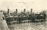 Zeebrugge. Bateaux dragueurs de mines-Dragboats