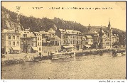 Dinant. La Rive Droite de la Meuse et bateaux pour Hastière