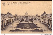 Gand 1913 La Cour d Honneur au fond du Palais des Beaux Arts 