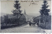 Paysages choisis des Ardennes. Scène villageoise-Vacher et vaches en rue