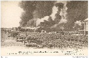 Incendie des Tanks à Pétrole. Vue générale