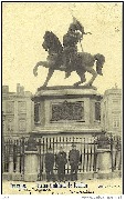 Bruxelles. Statue de Godefroid de Bouillon