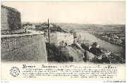 Namur. Panorama vers la Meuse, en amont du confluent