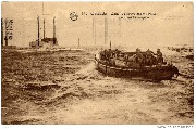 Ostende Canot de sauvetage en action pendant la tempête