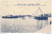 Entrée du premier vapeur ''Mellifont'' dans les nouveaux bassins de Bruges le 29 Mai 1905