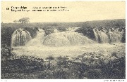 Congo Belge . Belgisch Congo  Chutes de la Lubilash près de Tshala. Watervallen van de Lubilash nabij Tshala